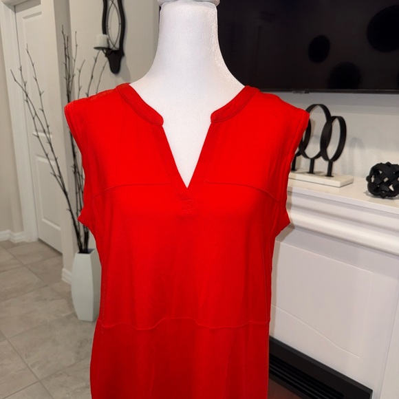 Athleta Red Midi Dress Size Medium - Picture 3 of 9